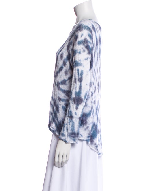 Generation Love Tie-Dye Print Bateau Neckline Blouse