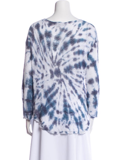 Generation Love Tie-Dye Print Bateau Neckline Blouse