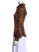 Generation Love Animal Print Long Sleeve Button-Up Top