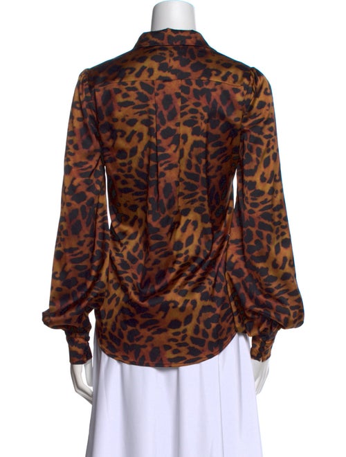 Generation Love Animal Print Long Sleeve Button-Up Top