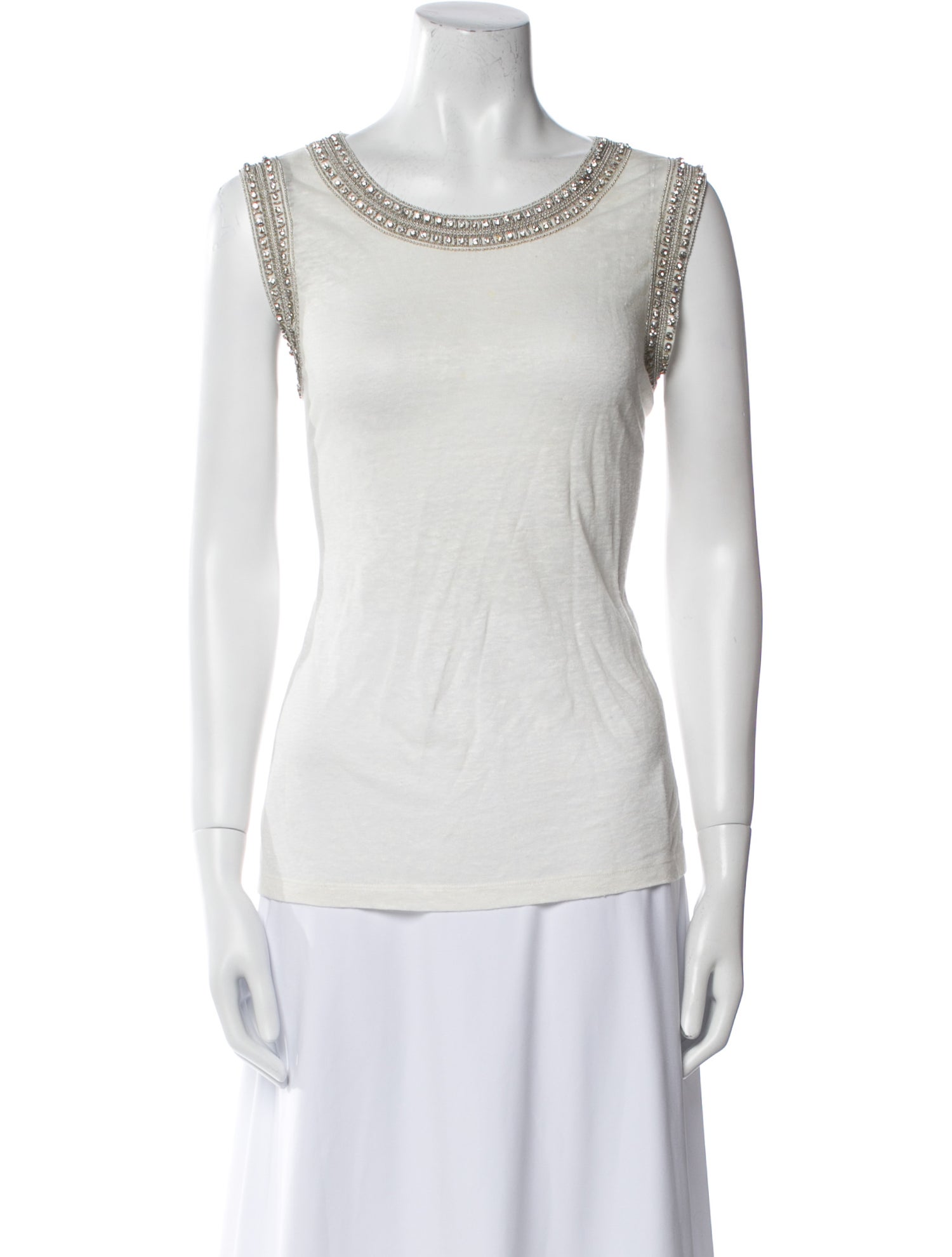 Generation Love Linen Scoop Neck Top