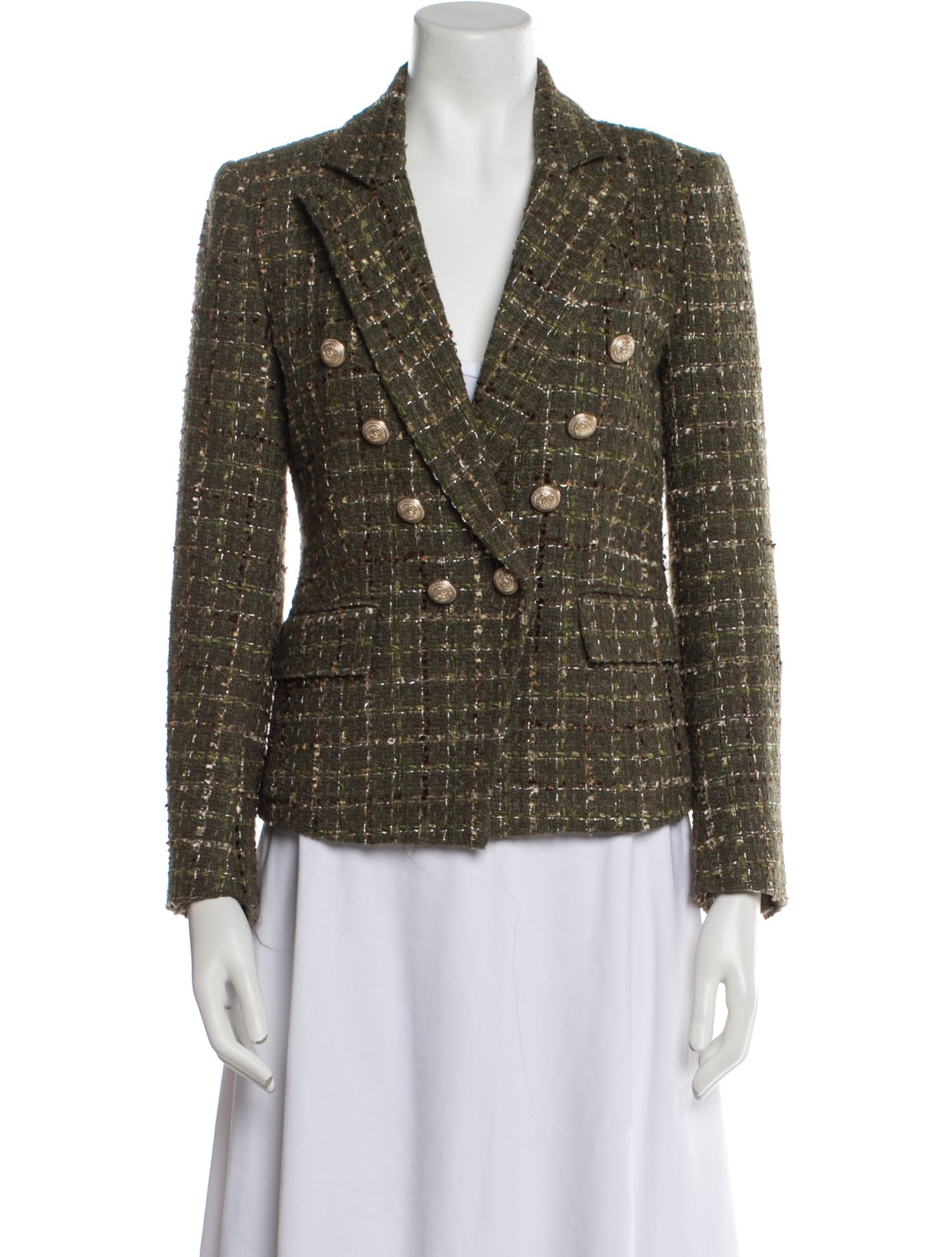Generation Love Tweed Pattern Blazer