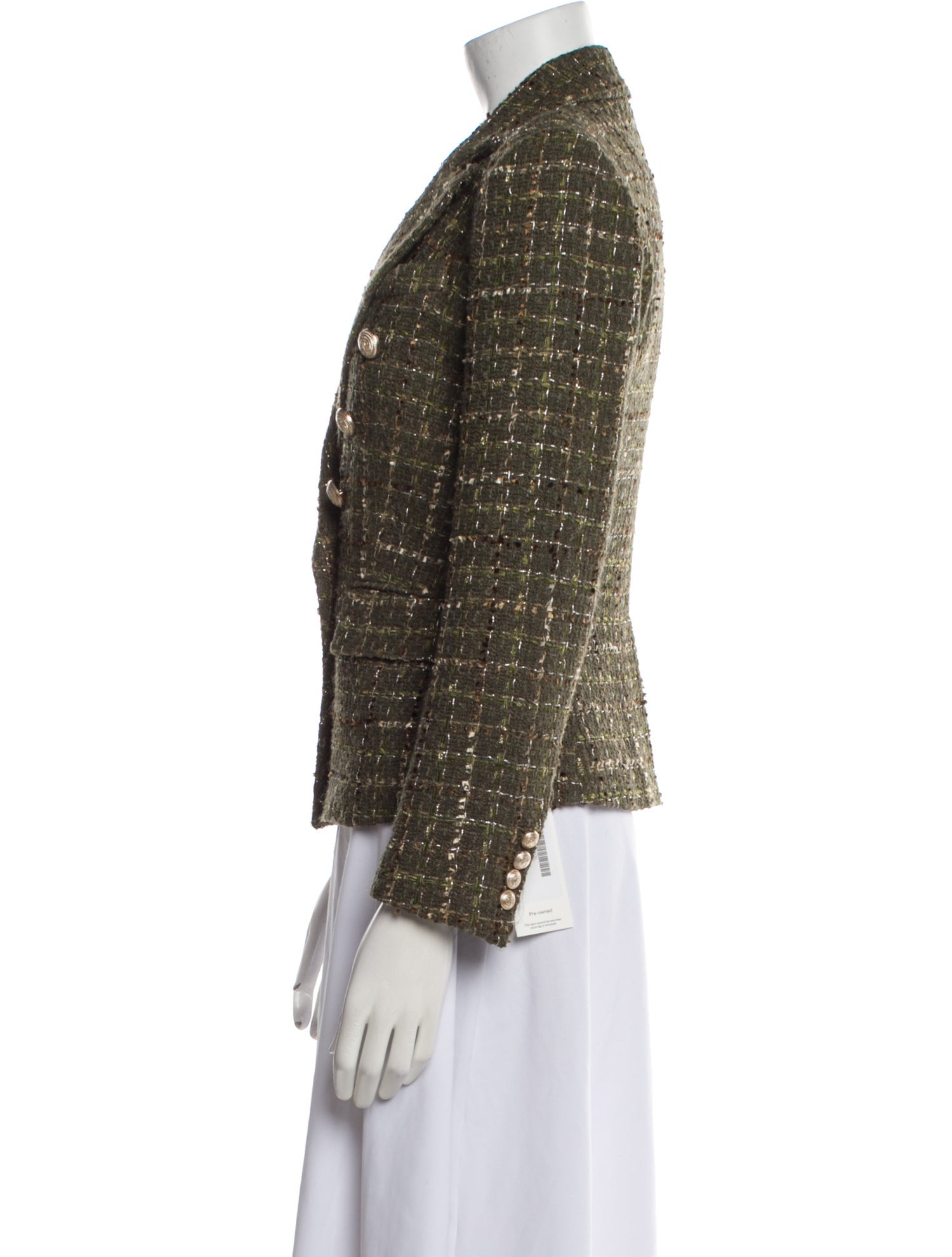 Generation Love Tweed Pattern Blazer