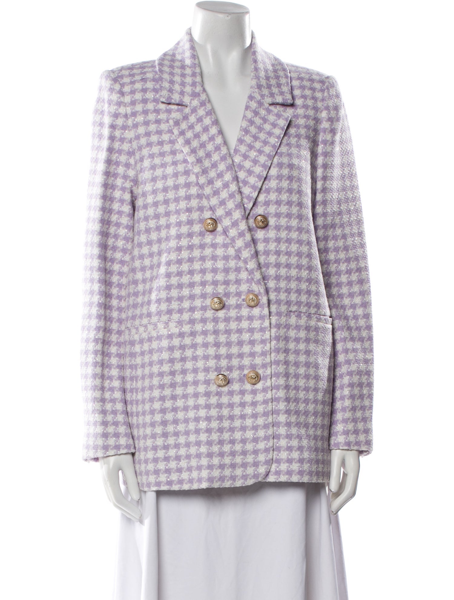 Generation Love Plaid Print Blazer