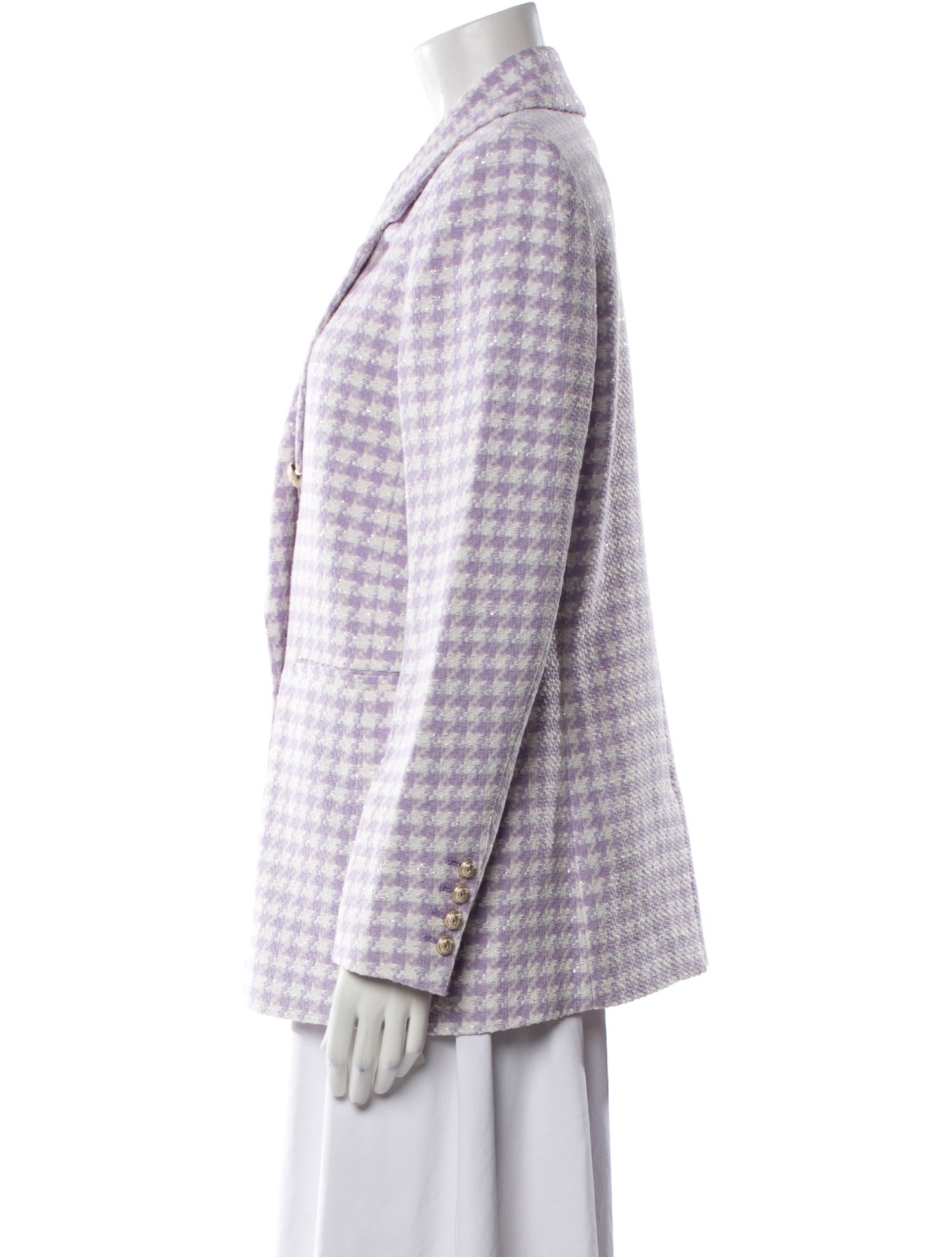 Generation Love Plaid Print Blazer