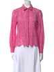 Generation Love Lace Lace Pattern Button-Up Top