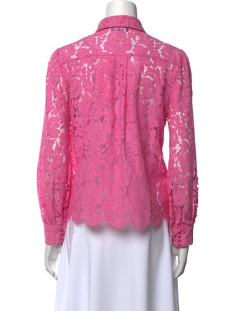 Generation Love Lace Lace Pattern Button-Up Top