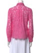 Generation Love Lace Lace Pattern Button-Up Top