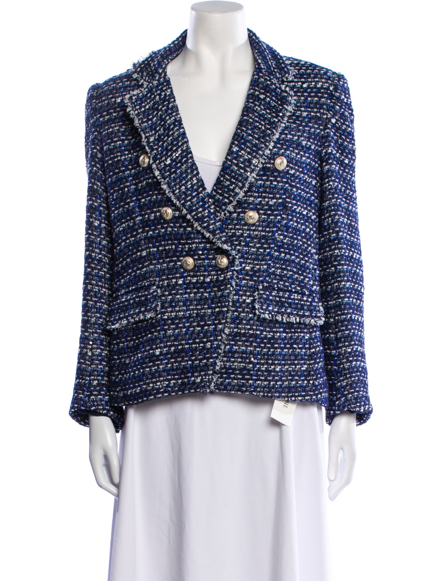 Generation Love Tweed Pattern Blazer