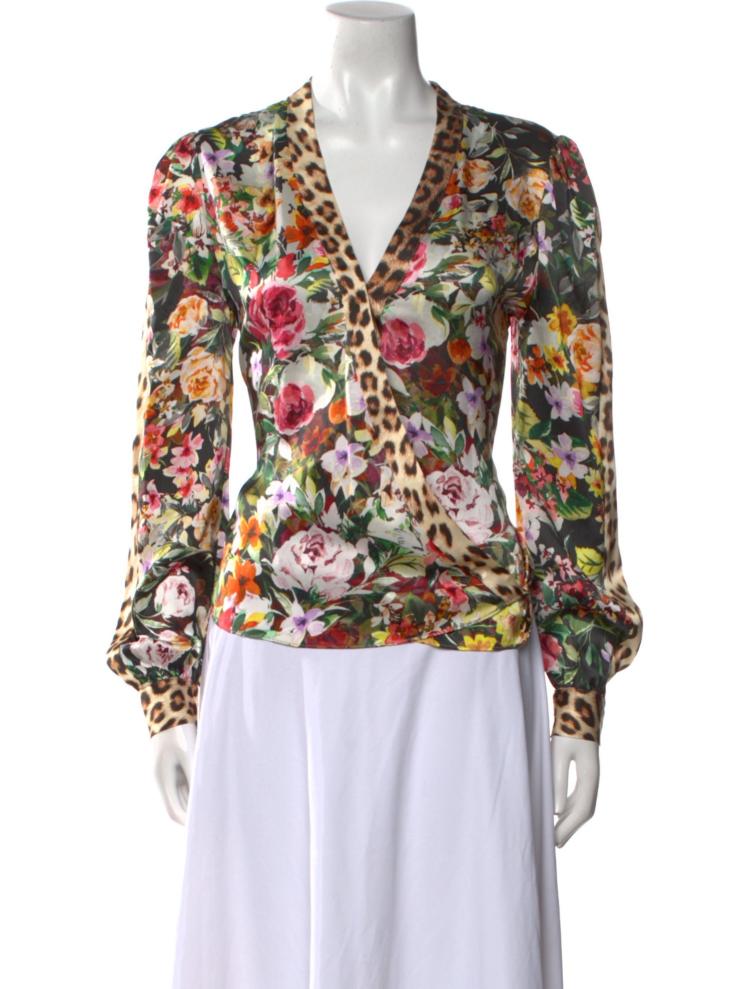 Generation Love Silk Floral Print Blouse