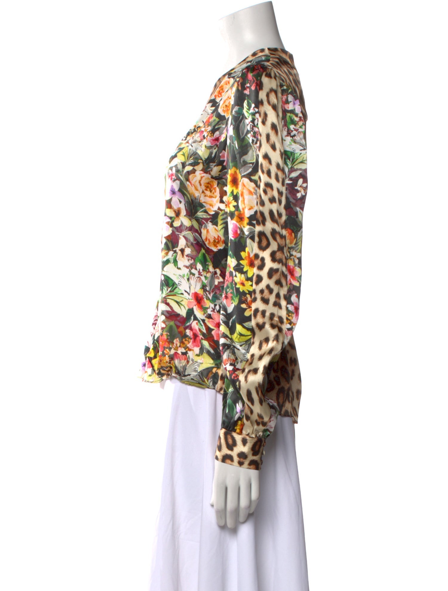 Generation Love Silk Floral Print Blouse