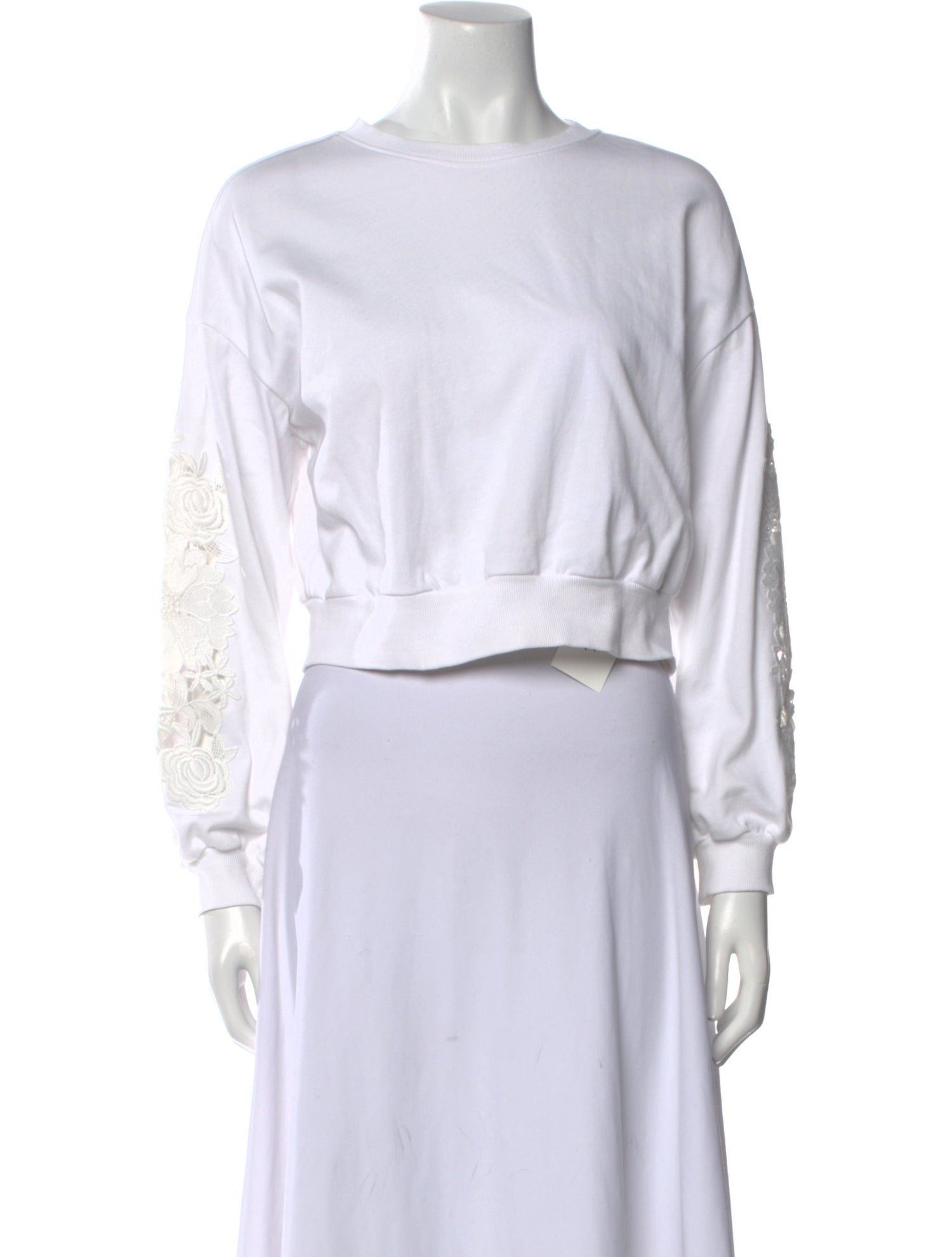 Generation Love Bateau Neckline Long Sleeve Crop Top