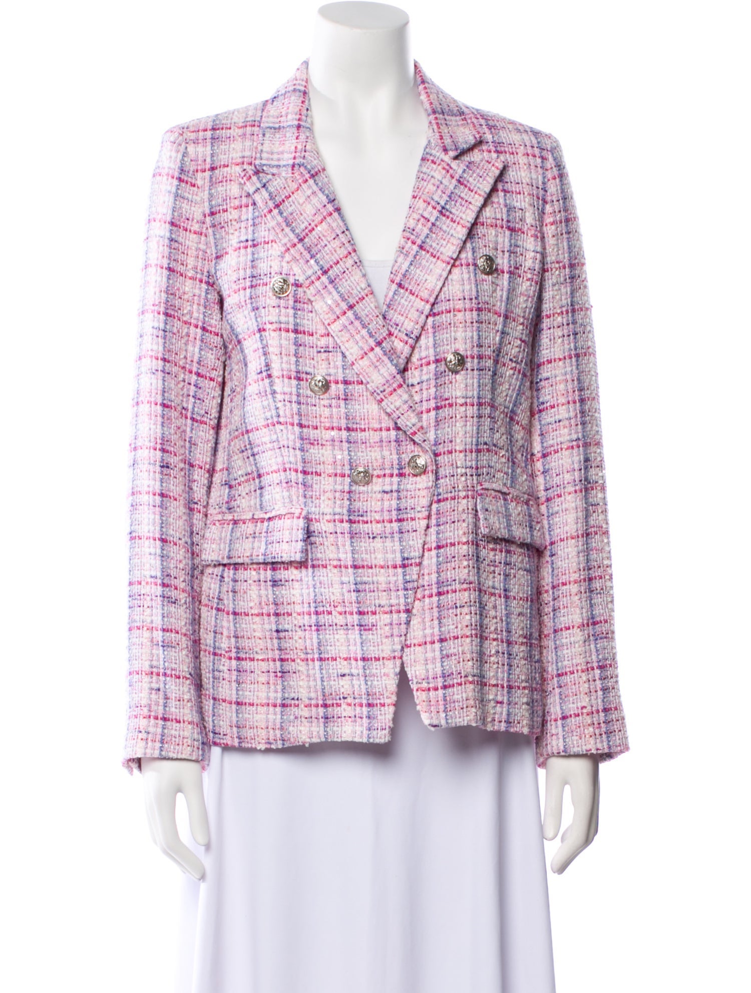 Generation Love Plaid Print Blazer
