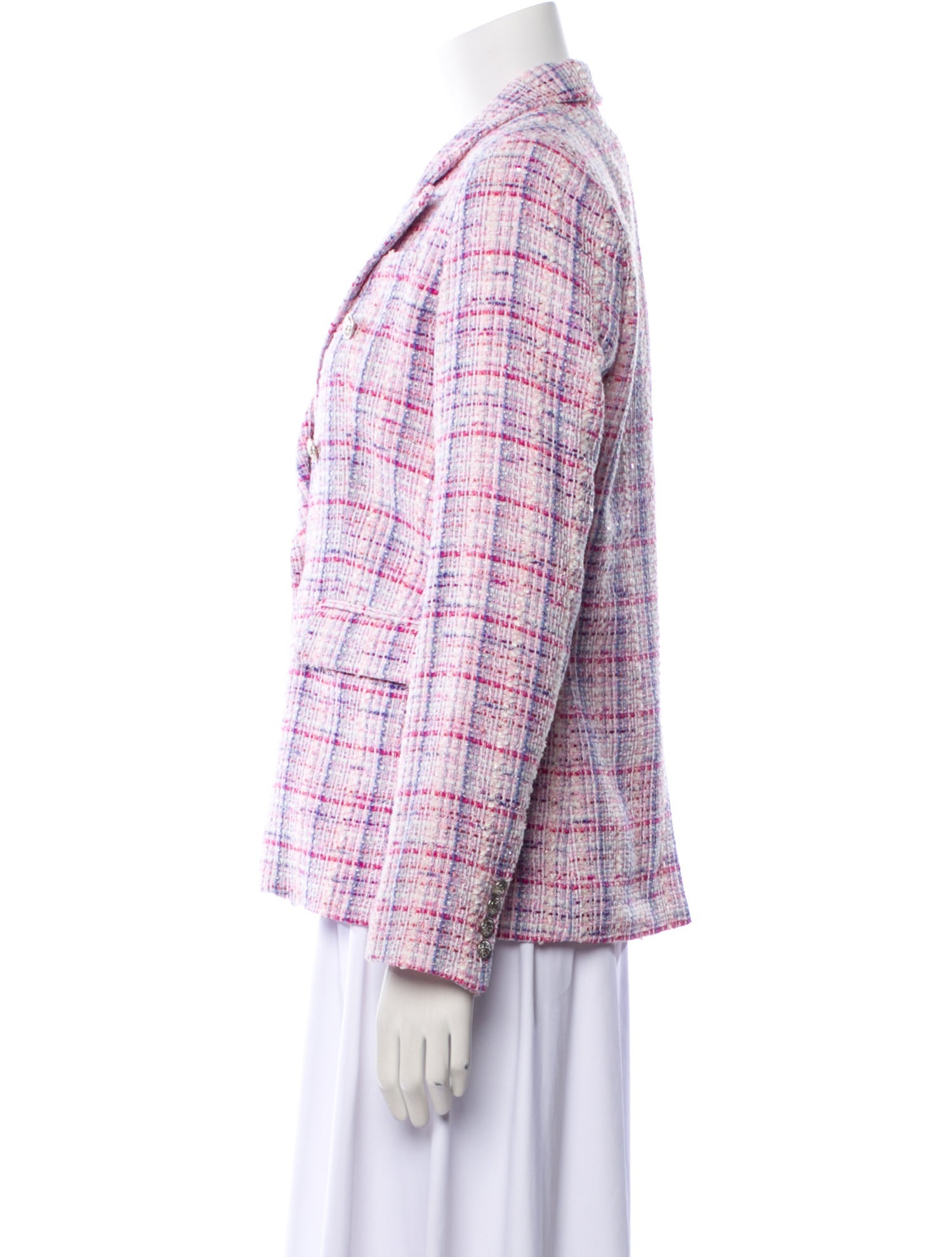 Generation Love Plaid Print Blazer