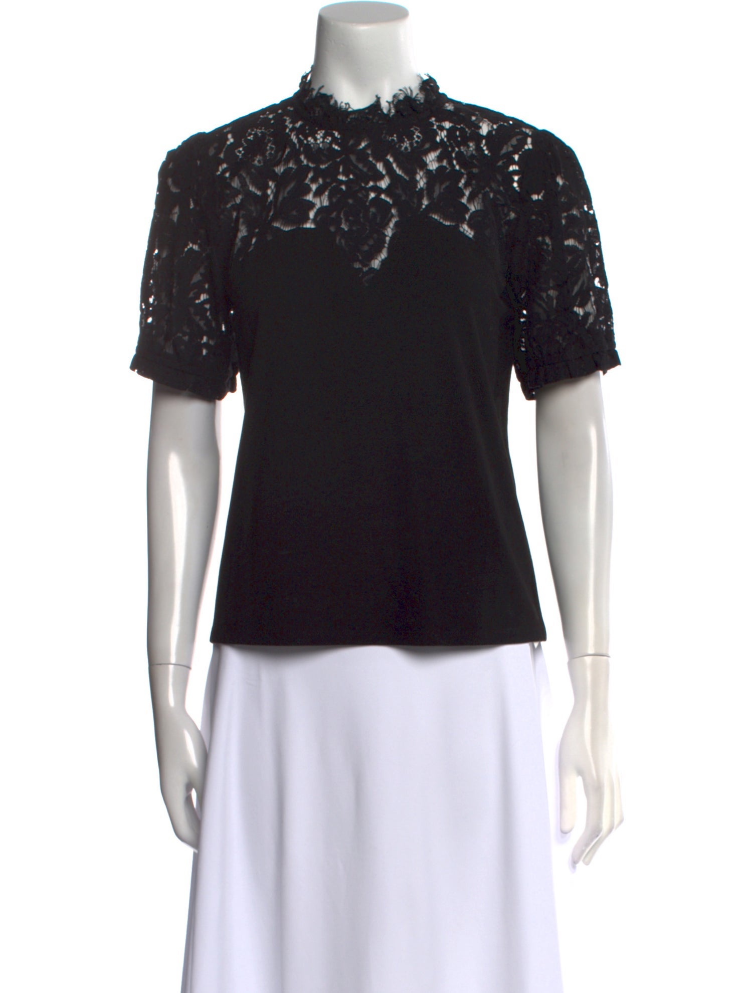 Generation Love Mock Neck Short Sleeve Top