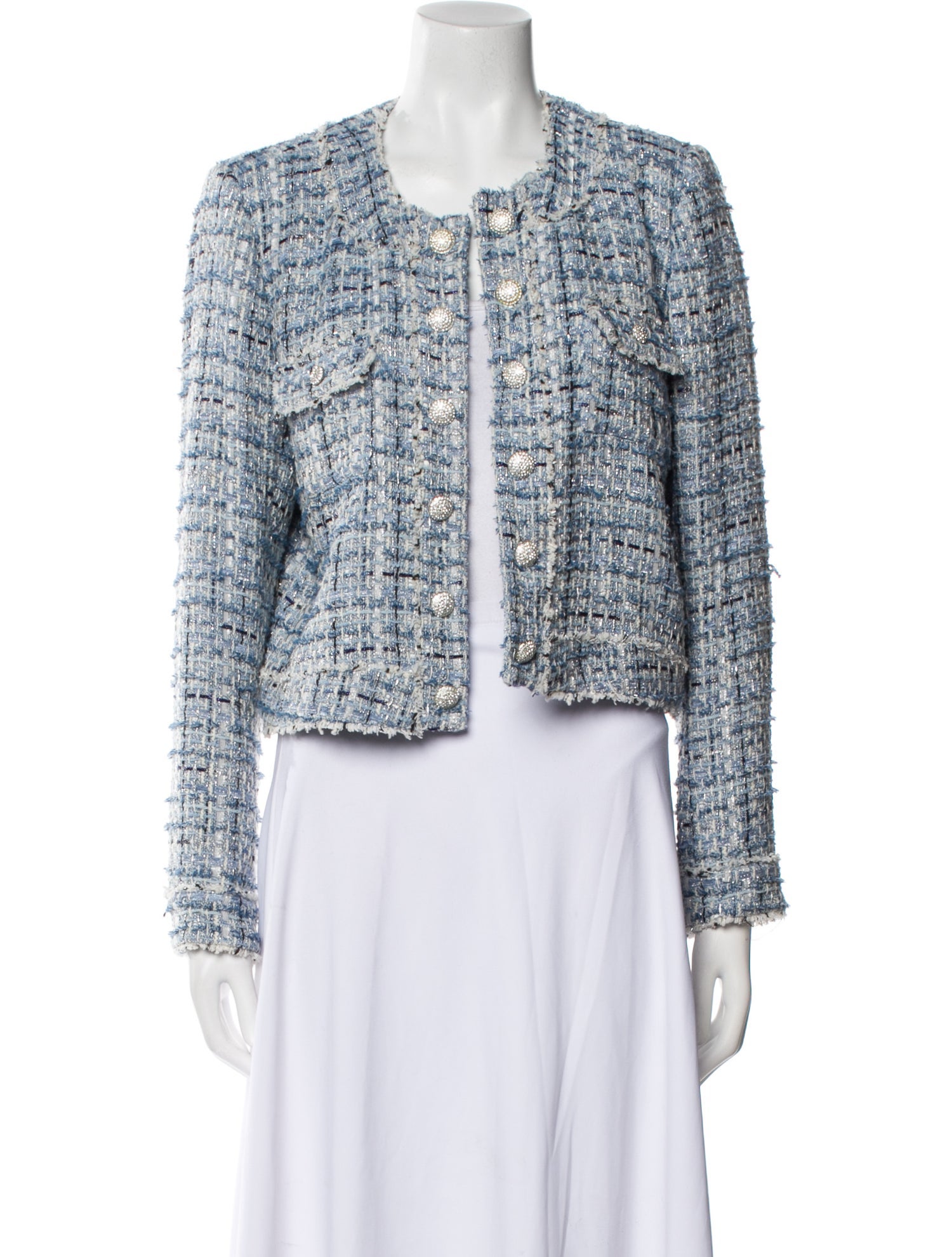 Generation Love Tweed Pattern Evening Jacket