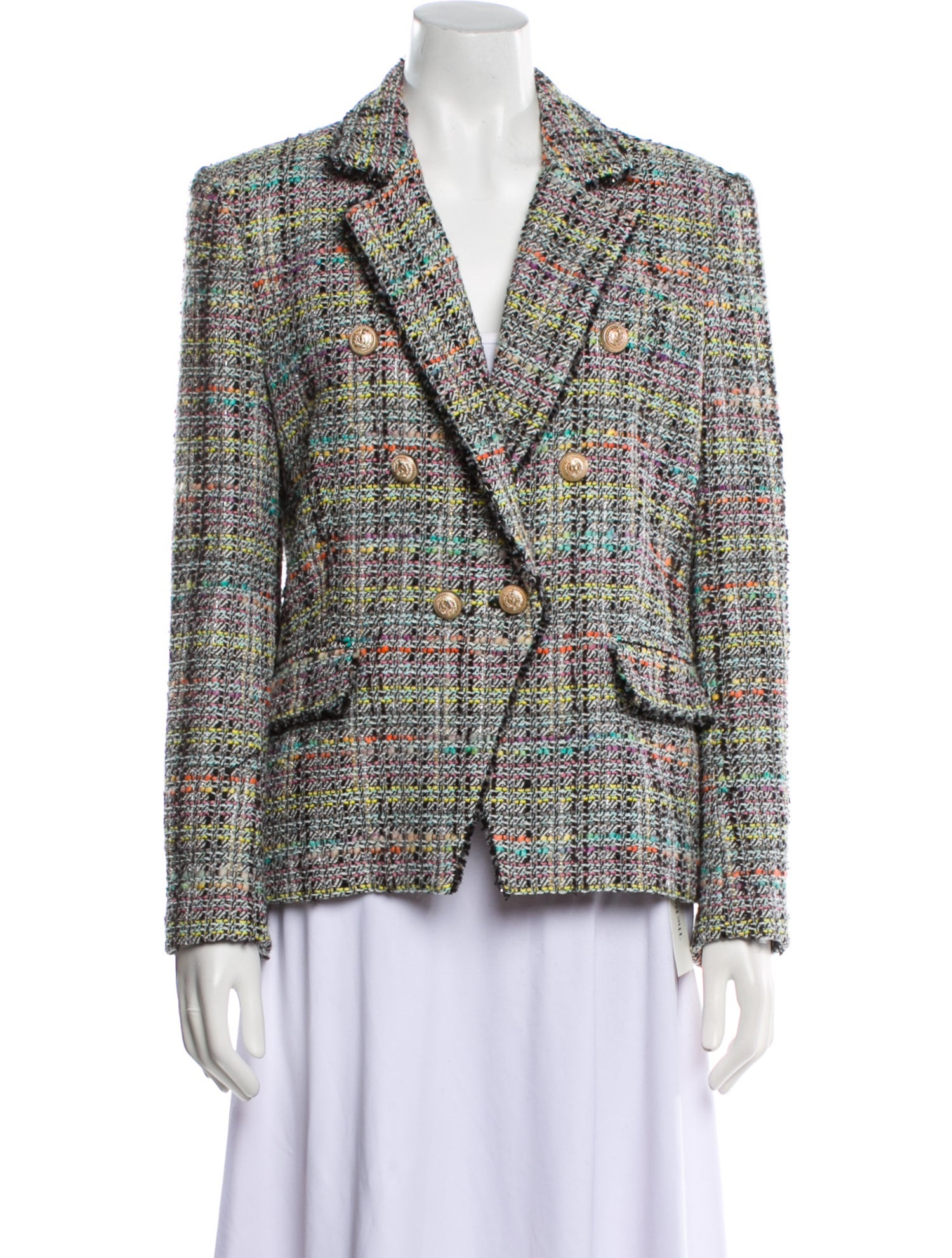 Generation Love Tweed Pattern Blazer