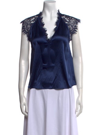 Generation Love Silk V-Neck Blouse