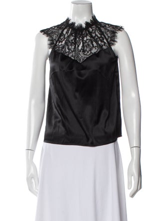 Generation Love Silk Mock Neck Blouse