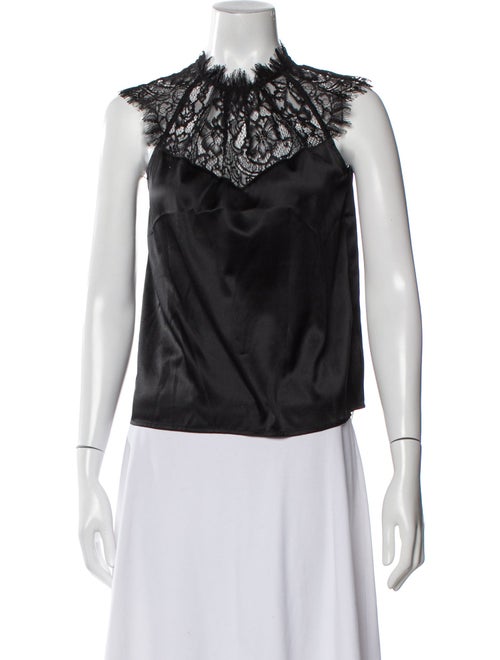 Generation Love Silk Mock Neck Blouse