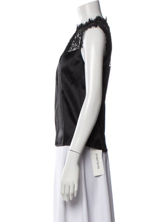 Generation Love Silk Mock Neck Blouse