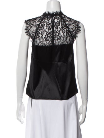 Generation Love Silk Mock Neck Blouse