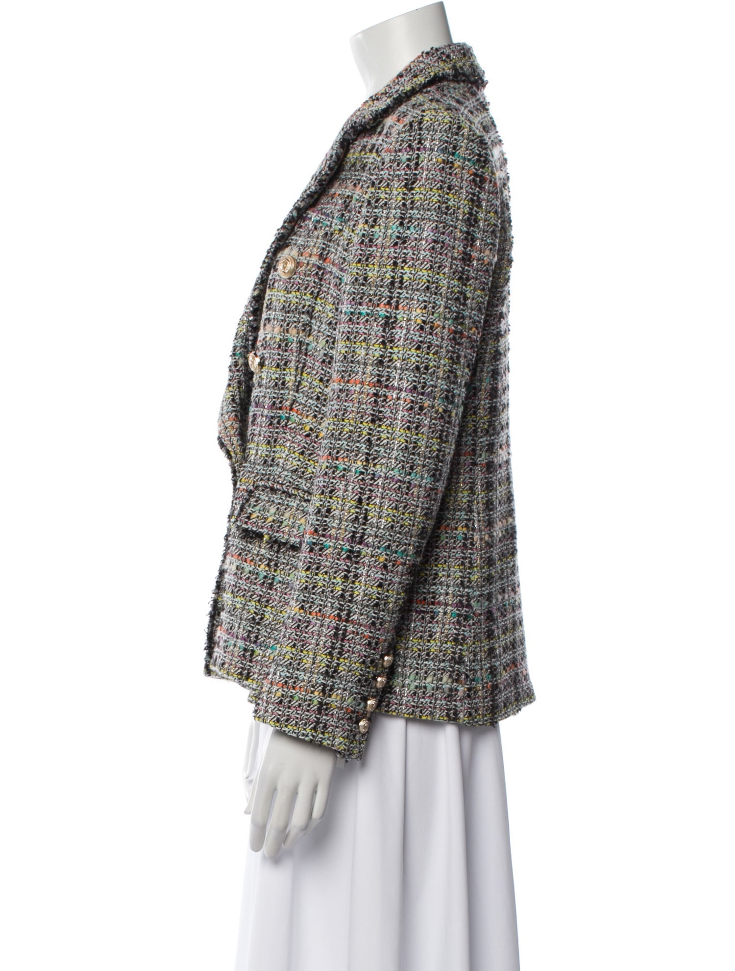 Generation Love Plaid Print Blazer