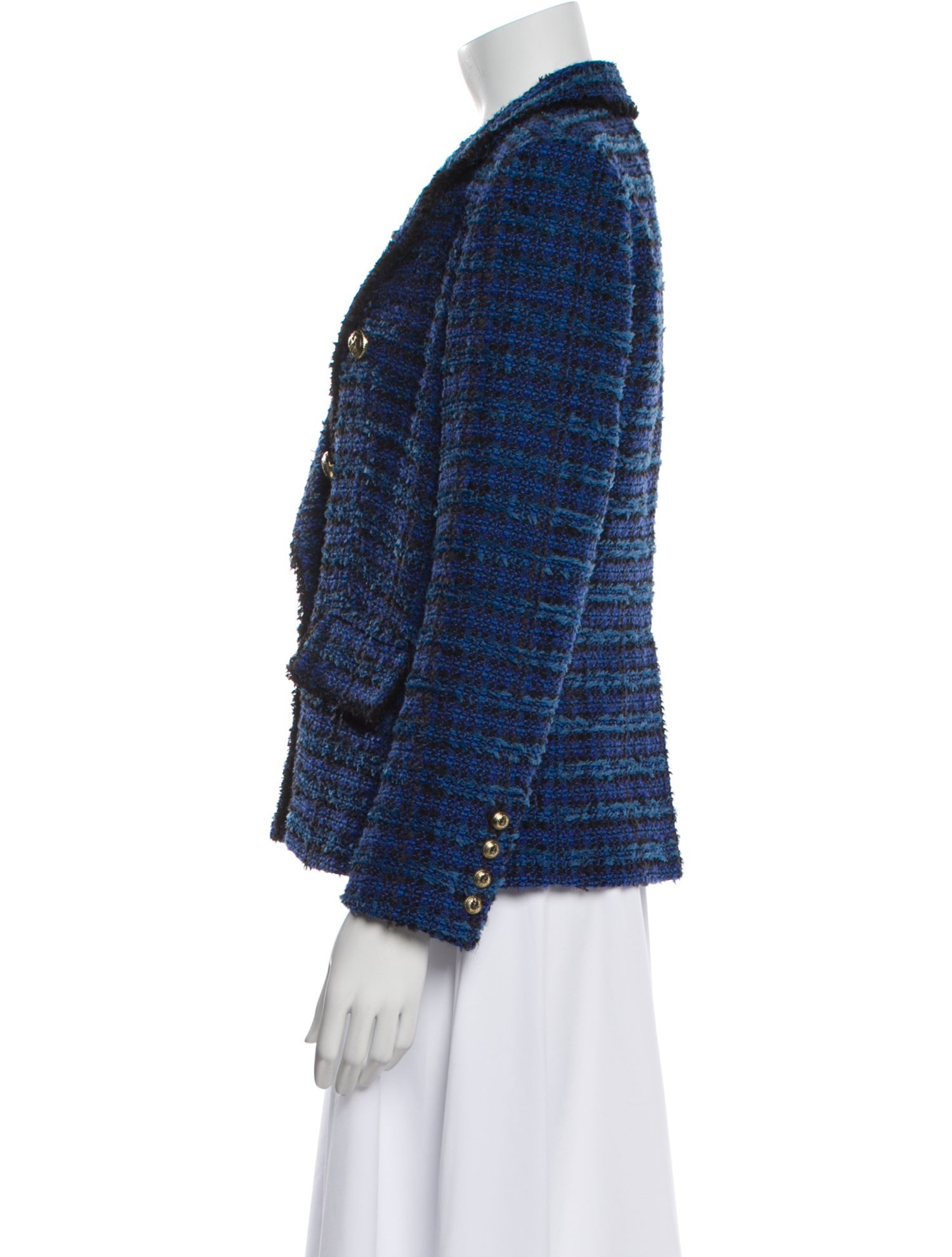 Generation Love Tweed Pattern Blazer