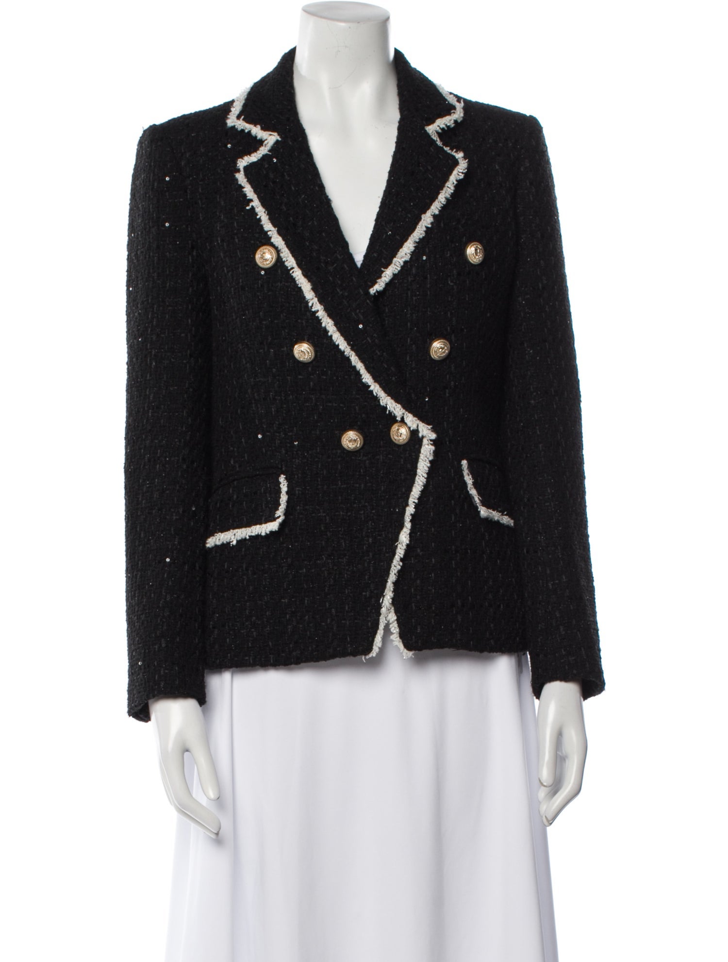 Generation Love Tweed Pattern Blazer