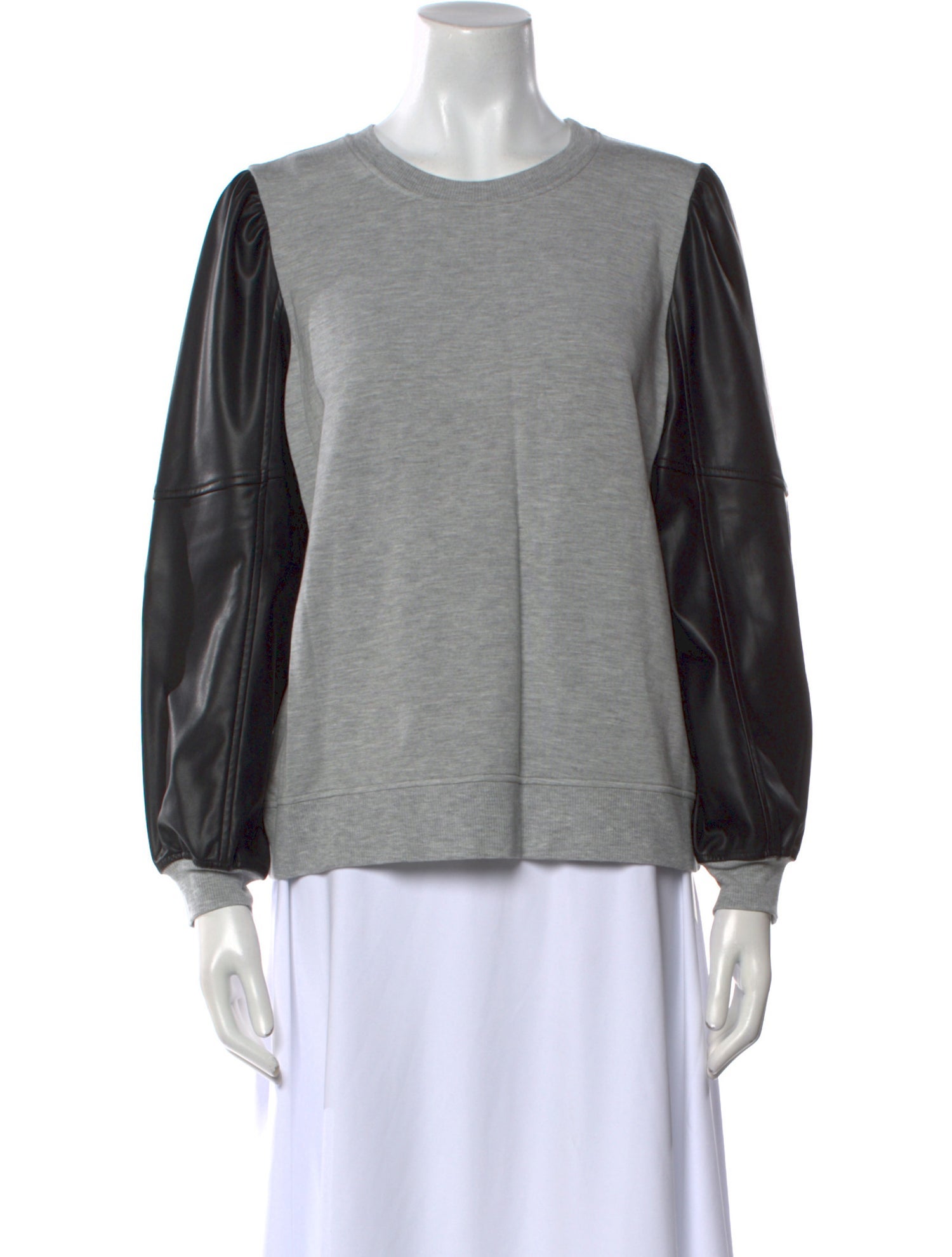 Generation Love Colorblock Pattern Crew Neck Sweatshirt