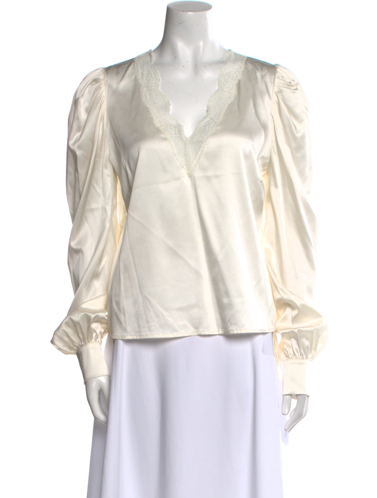 Generation Love Silk V-Neck Blouse