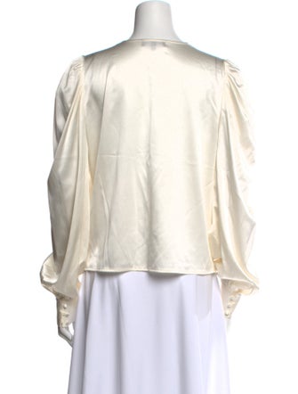 Generation Love Silk V-Neck Blouse