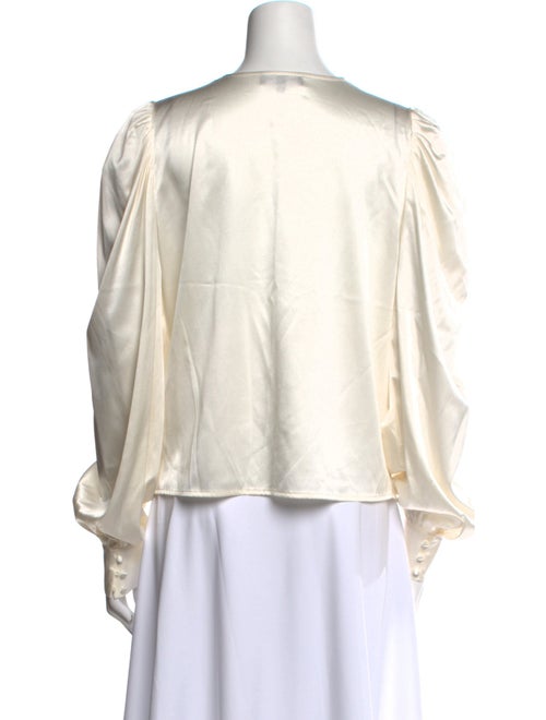 Generation Love Silk V-Neck Blouse