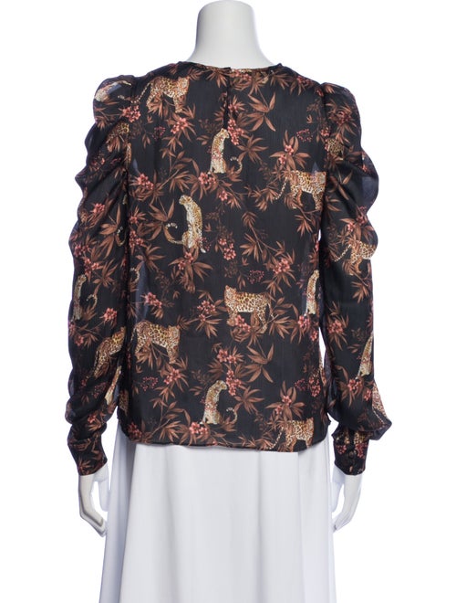 Generation Love Floral Print Crew Neck Blouse