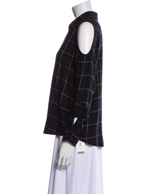 Generation Love Plaid Print Long Sleeve Button-Up Top