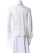 Generation Love Lace Pattern Long Sleeve Button-Up Top