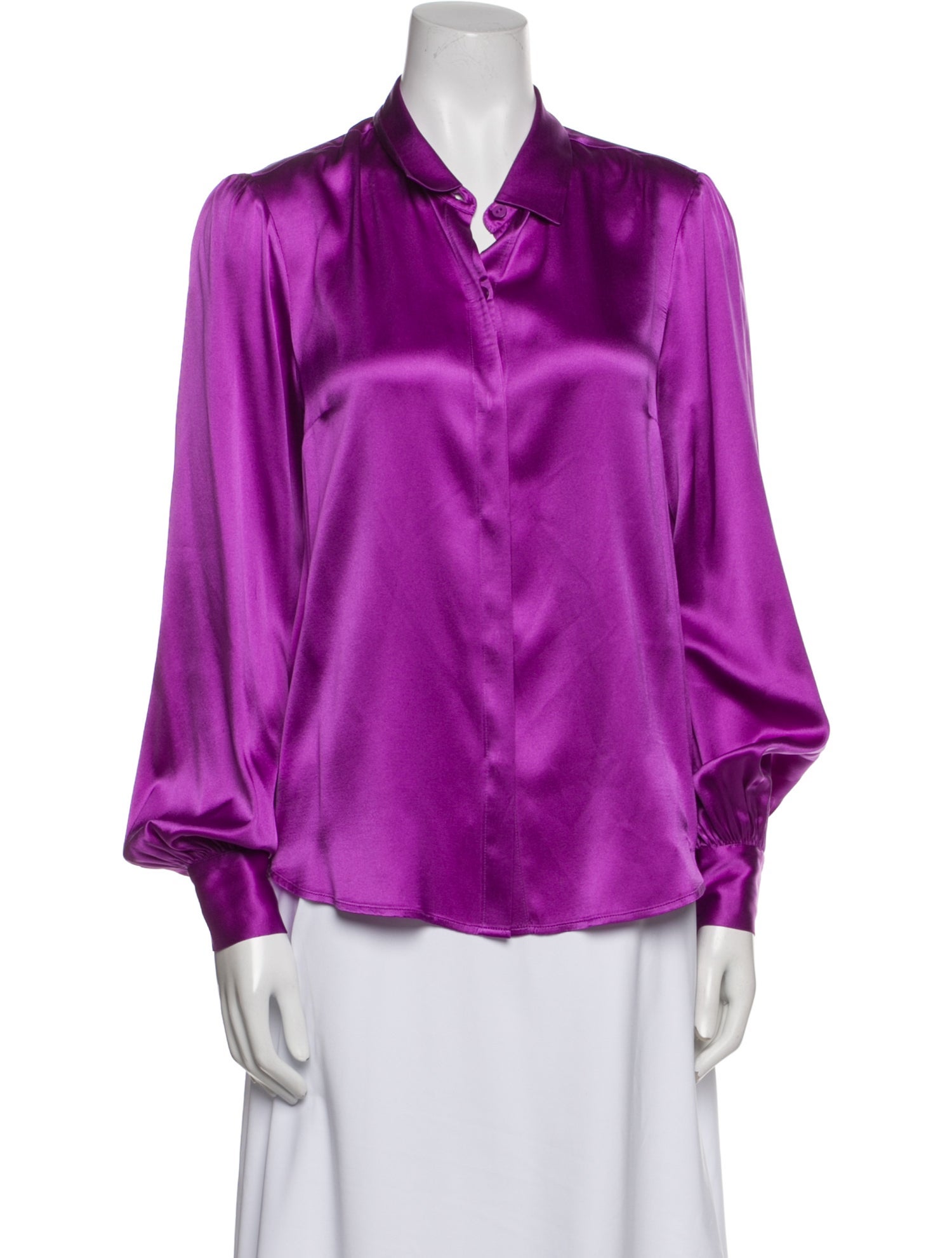 Generation Love Silk V-Neck Blouse