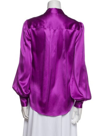 Generation Love Silk V-Neck Blouse