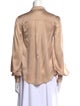 Generation Love Silk Long Sleeve Button-Up Top