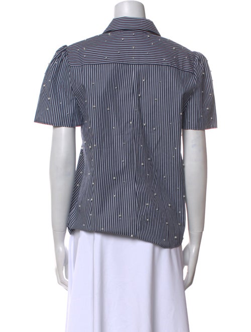 Generation Love Striped Short Sleeve Button-Up Top