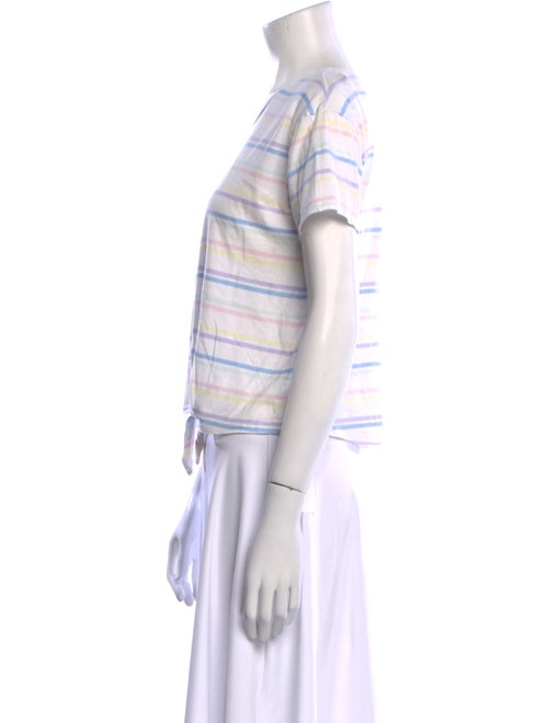 Generation Love Striped Crew Neck Crop Top