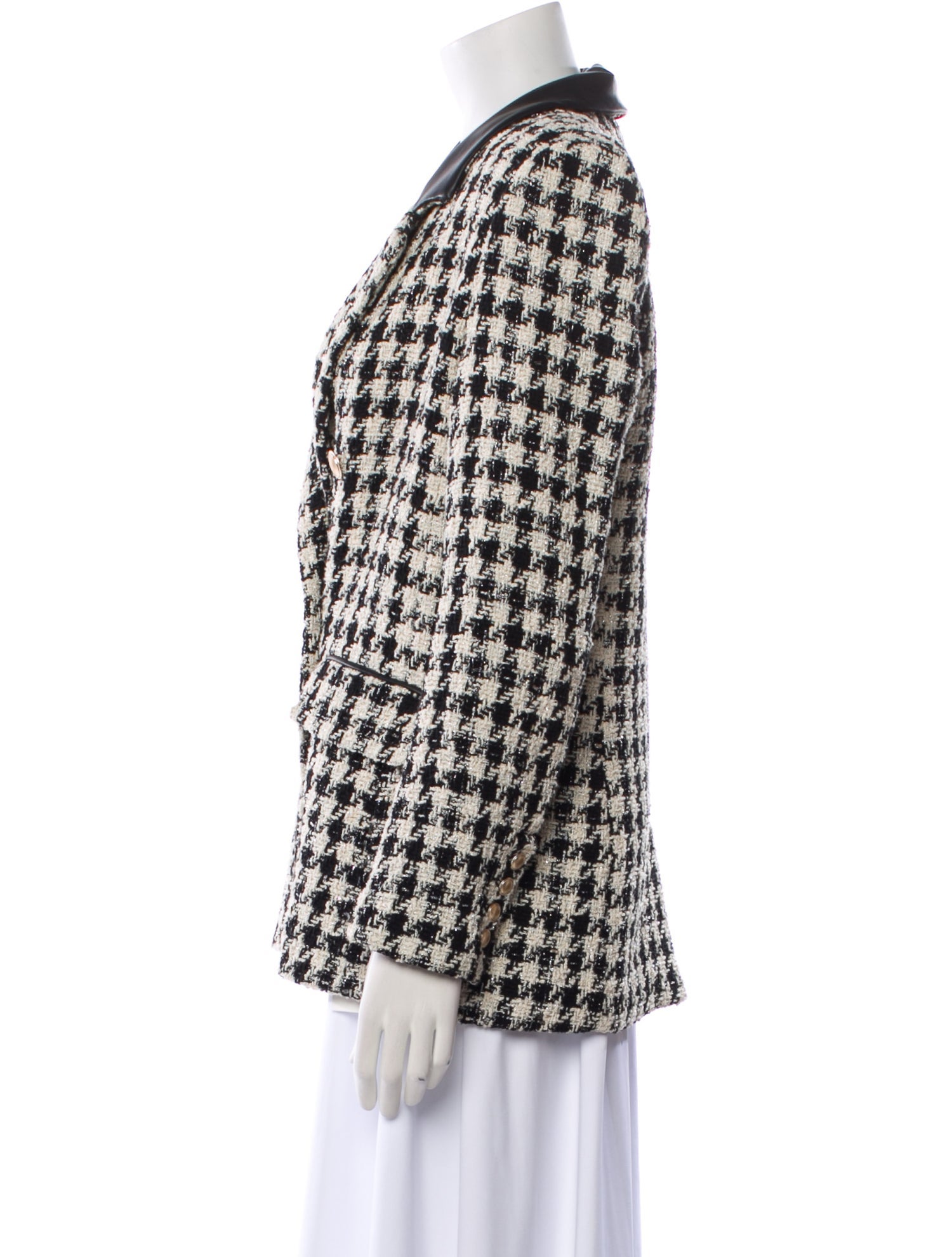 Generation Love Houndstooth Print Blazer