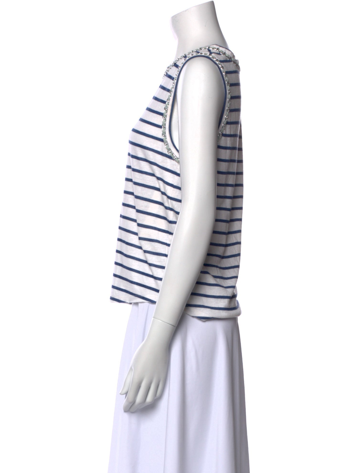 Generation Love Striped Scoop Neck Top