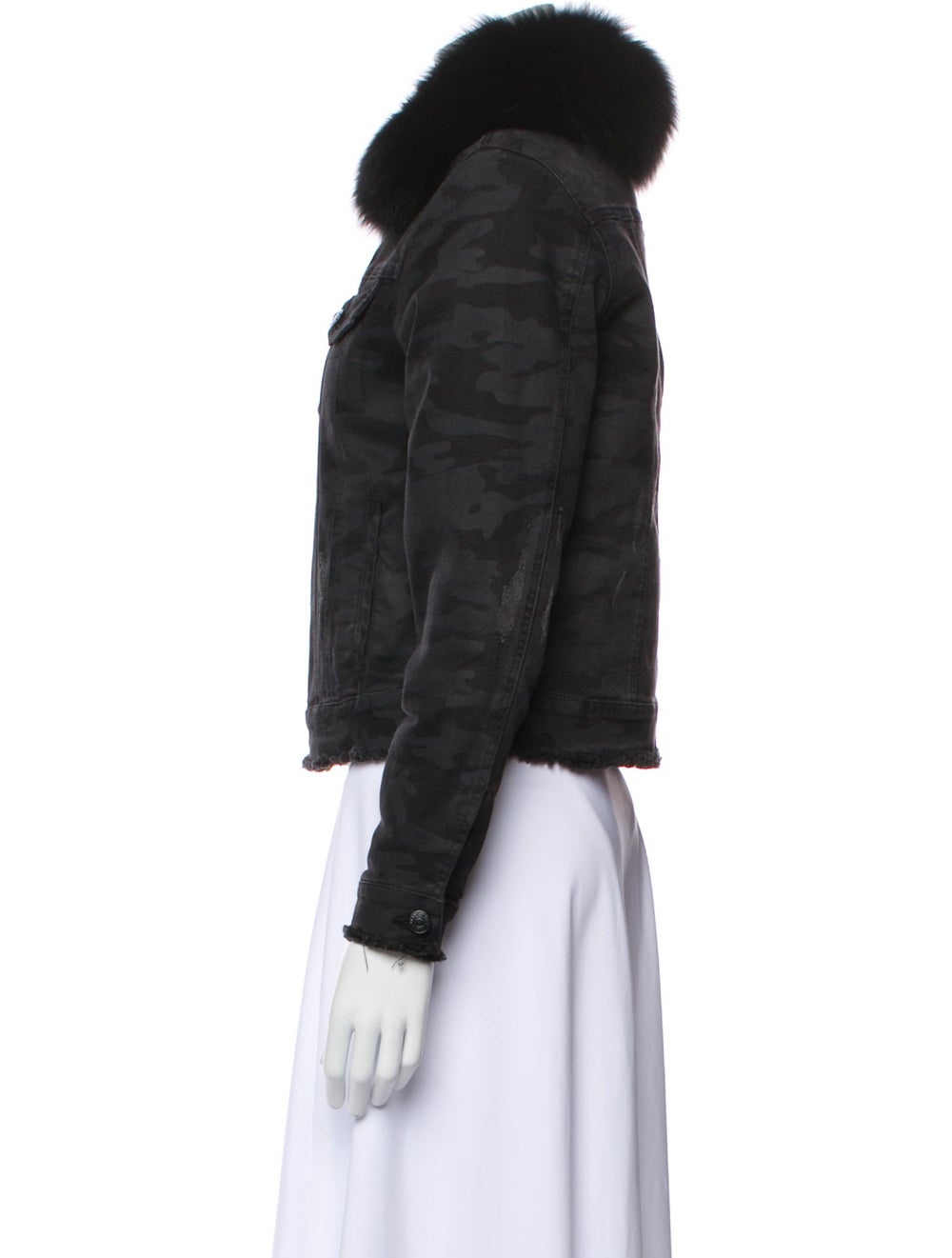 Generation Love Fur Jacket Black Pointed Collar - image 2