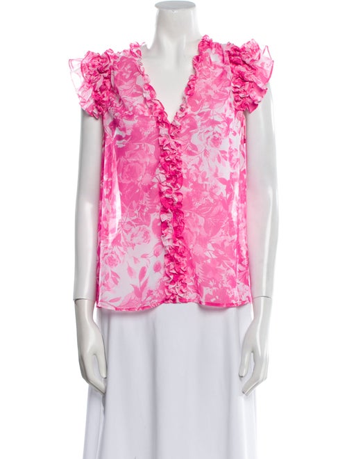 Generation Love Floral Print V-Neck Blouse