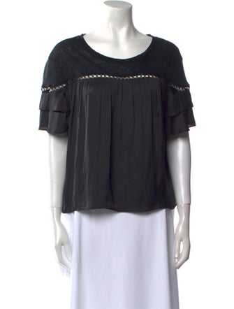 Generation Love Linen Scoop Neck Blouse