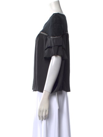 Generation Love Linen Scoop Neck Blouse