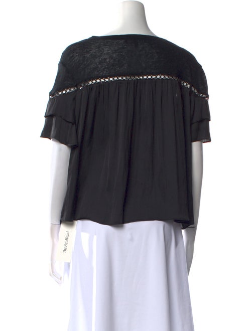 Generation Love Linen Scoop Neck Blouse