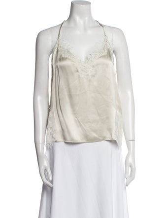 Generation Love Silk V-Neck Top