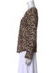 Generation Love Linen Animal Print Blouse